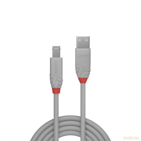 Lindy Usb 2.0 Kabel Typ A/B Anthra Line M/M 0.5m