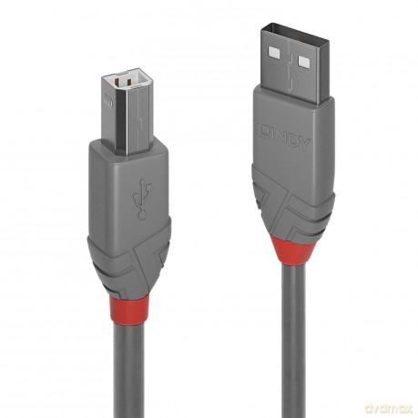 Lindy Usb 2.0 Kabel Typ A/B Anthra Line M/M 0.5m