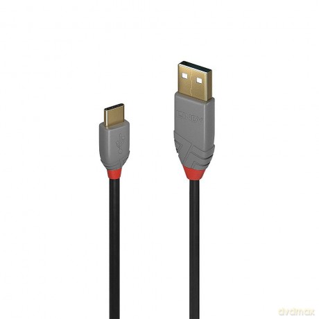 Lindy Usb 2.0 Kabel Typ A/C Anthra Line M/M 1m