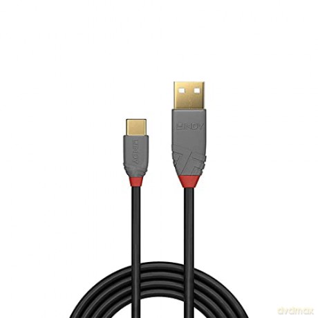 Lindy Usb 2.0 Kabel Typ A/C Anthra Line M/M 1m