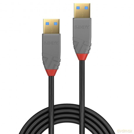 Lindy Usb 3.0 Kabel Typ A/A Anthra Line M/M 0.5m