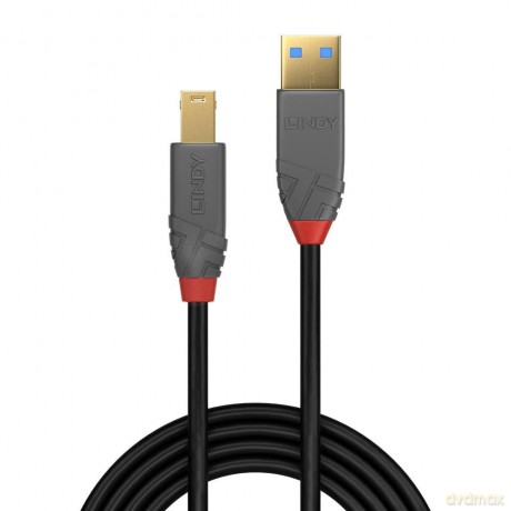Lindy Usb 3.0 Kabel Typ Ab Anthra Line Mm 0.5m