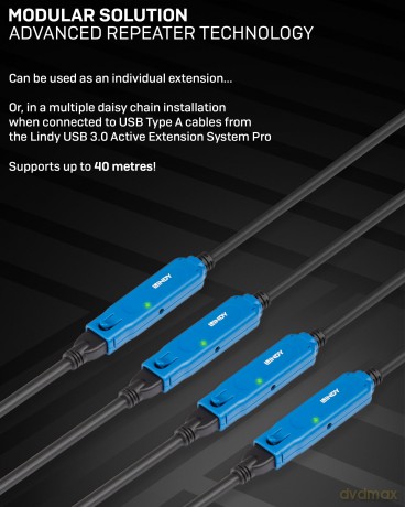 Lindy Usb 3.2 Gen 1 Ca AktivverläNgerung Pro 5m