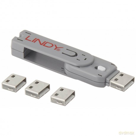 Lindy Usb PortschlöSser 4xweiss Mit SchlüSsel