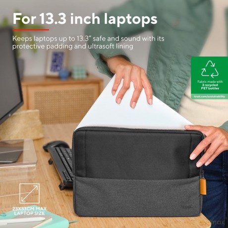 Lisboa 13.3" Laptop Sleeve - Black