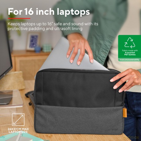 Lisboa 16" Laptop Sleeve - Black