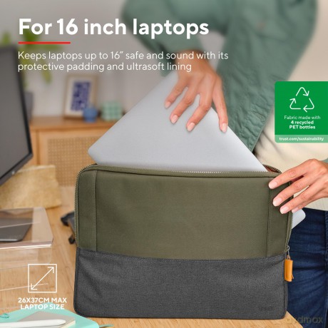 Lisboa 16" Laptop Sleeve - Green