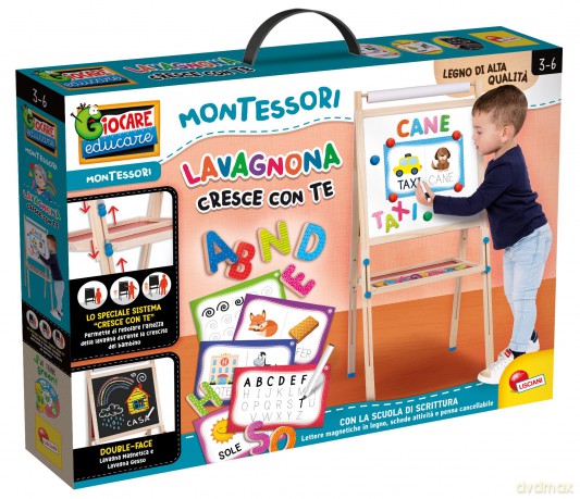 Lisciani: Montessori - Lavagnona Legno Cresce Con Te