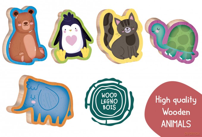 Lisciani: Montessori Baby - Legno Baby Animals