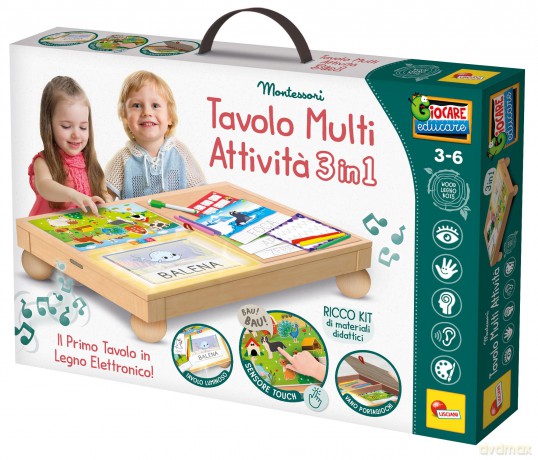 Lisciani: Montessori Legno Tavolo Multi Attivita'