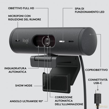 Logitech Brio 505-Graphite
