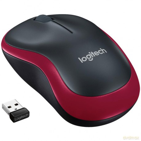 Logitech M185 Wireless Mouse For Windows, Mac And Linux - Red