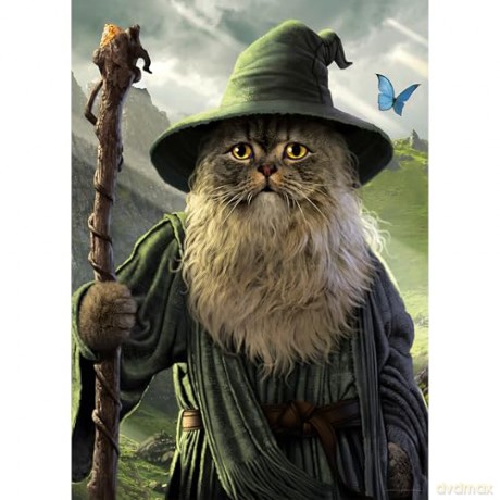 Lord Of The Cats: Aquarius - Catdalf (Puzzle 1000 Pezzi)