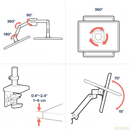 Lx Pro Arm, Dual Side-By-Side, Wcb