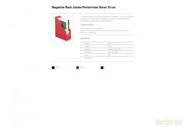 Magazine Rack Jumbo Rosso