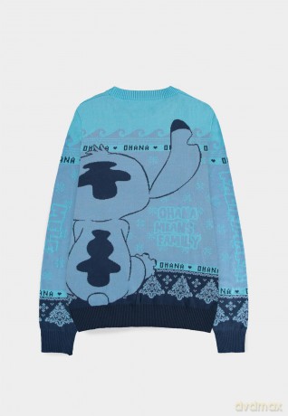 Maglione Natale Disney Stitch Jingle All the Way L