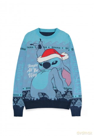 Maglione Natale Disney Stitch Jingle All the Way S