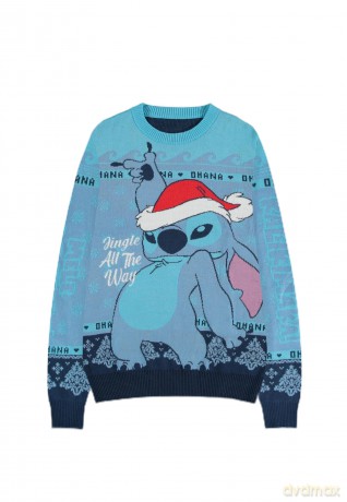 Maglione Natale Disney Stitch Jingle All the Way XL