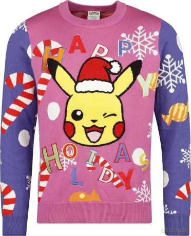 Maglione Natale Pokemon Pikachu Patched XXL