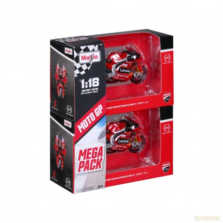 Maisto: Ducati Lenovo Team 2023 - 2 Cycles 1:18 Gift Pack