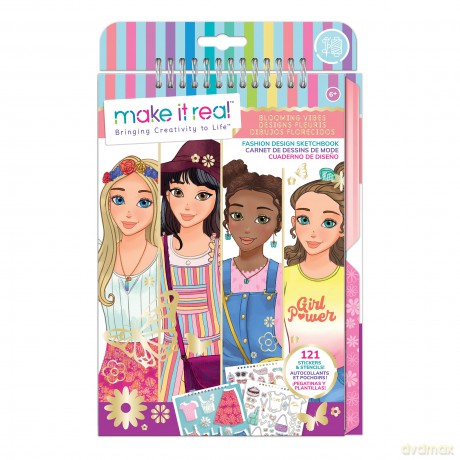Make It Real: Blocco Da Disegno Stilista: Magia In Fiore