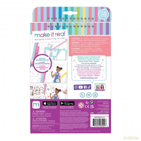 Make It Real: Blocco Da Disegno Stilista: Magia In Fiore