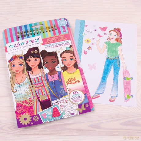 Make It Real: Blocco Da Disegno Stilista: Magia In Fiore