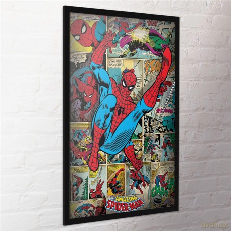 Marvel "Spider-Man Retro" Maxi Poster, Multi-Colour