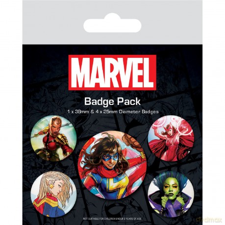 Marvel (The Iconic Women Of Marvel) Badge Pack