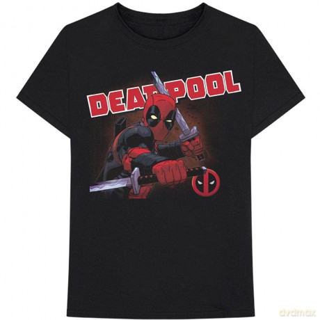 Marvel Comics Unisex Tee: Deadpool Cover (Medium)