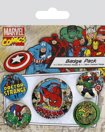Marvel Retro - Spider-man (Pin Badge Pack)
