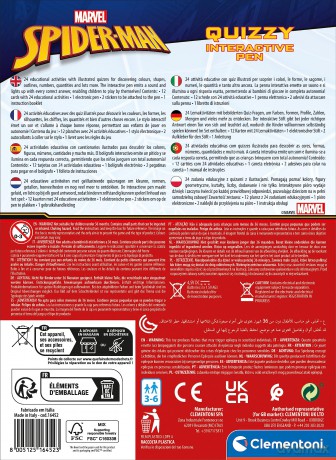 Marvel: Clementoni - Penna Basic - Spiderman (Made In Italy) (5+)