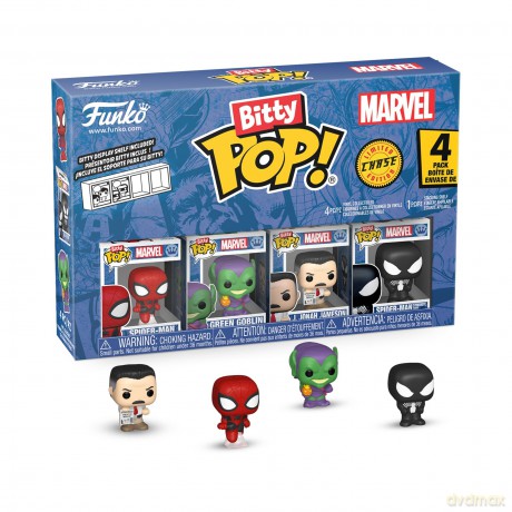Marvel: Funko Bitty Pop - Spider-Man - Spider-Man 4pk