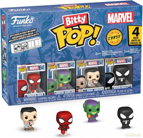 Marvel: Funko Bitty Pop - Spider-Man - Spider-Man 4pk