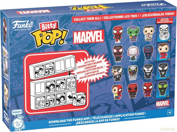 Marvel: Funko Bitty Pop - Spider-Man - Spider-Man 4pk