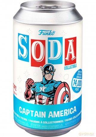 Marvel: Funko Pop! Soda - Captain America (Collectible Figure)