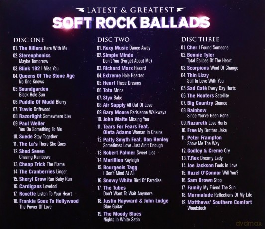 Latest and Greatest Soft Rock Ballads [3CD]