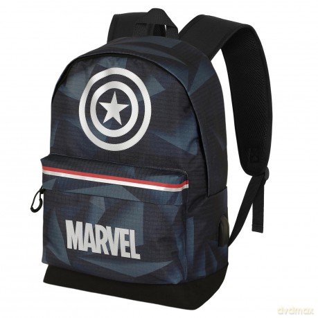 Marvel: Karactermania - Captain America - Zaino Hs Silver Metal
