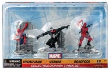Marvel: Monogram - Diorama - Spider-Man, Venom, Deadpool - 3 Pieces Figure Set