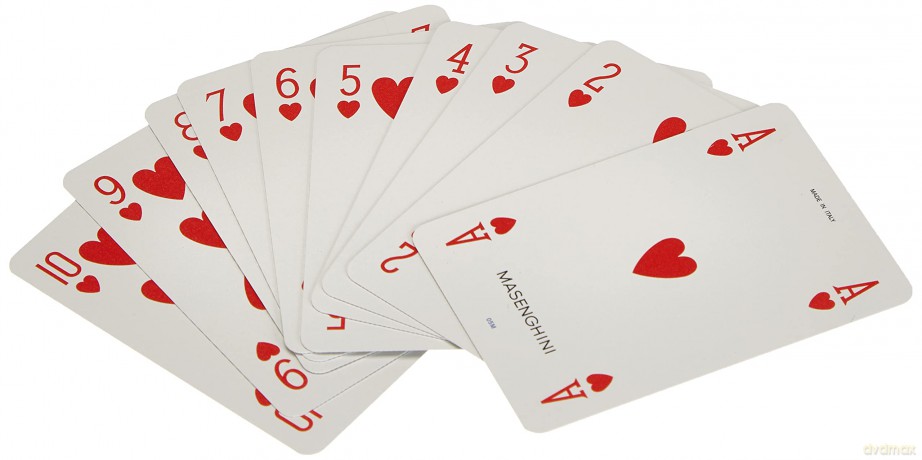Masenghini - Ramino Cavallino Carte Da Gioco 100% Plastica