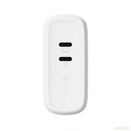 Maxo 65w 2p Usb-C Charger Wht