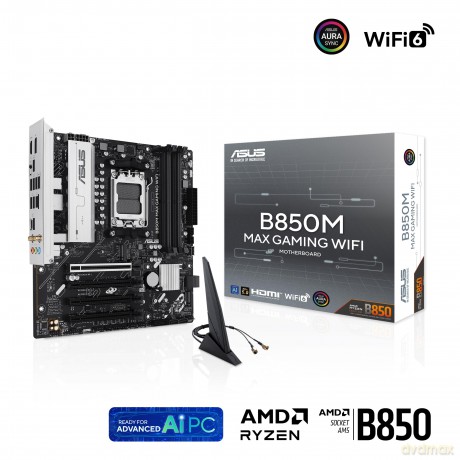 Mb Asus B850m Max Gaming Wifi