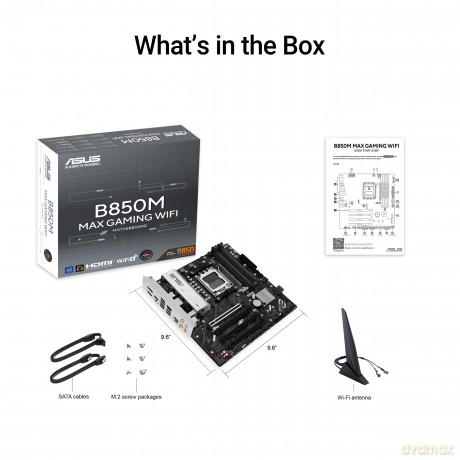 Mb Asus B850m Max Gaming Wifi