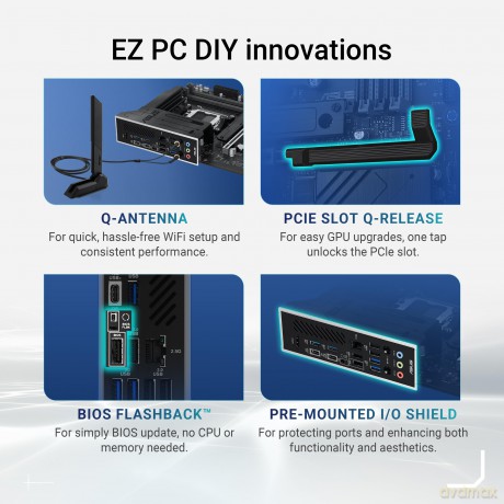 Mb Asus X870 Max Gaming Wifi7 Amd,Am5,Ddr5,Atx