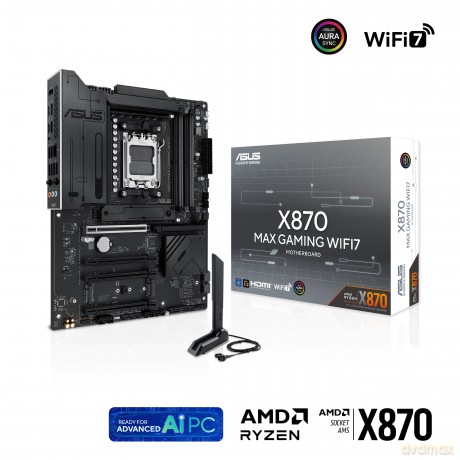 Mb Asus X870 Max Gaming Wifi7 Amd,Am5,Ddr5,Atx