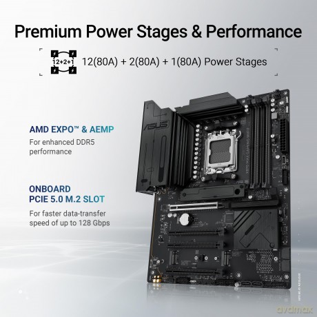 Mb Asus X870 Max Gaming Wifi7 Amd,Am5,Ddr5,Atx