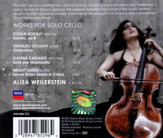 Alisa Weilerstein: Solo [CD]