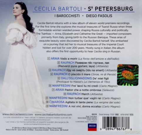 Cecilia Bartoli: St Petersburg (Deluxe) [CD]