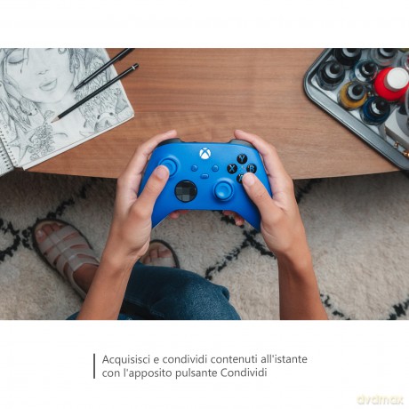 Microsoft Xbox Controller Wireless Shock Blue V3