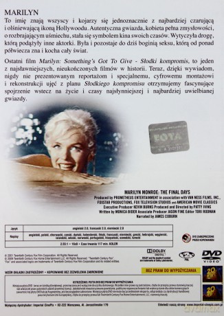 Marilyn Monroe - ostatnie dni [DVD]